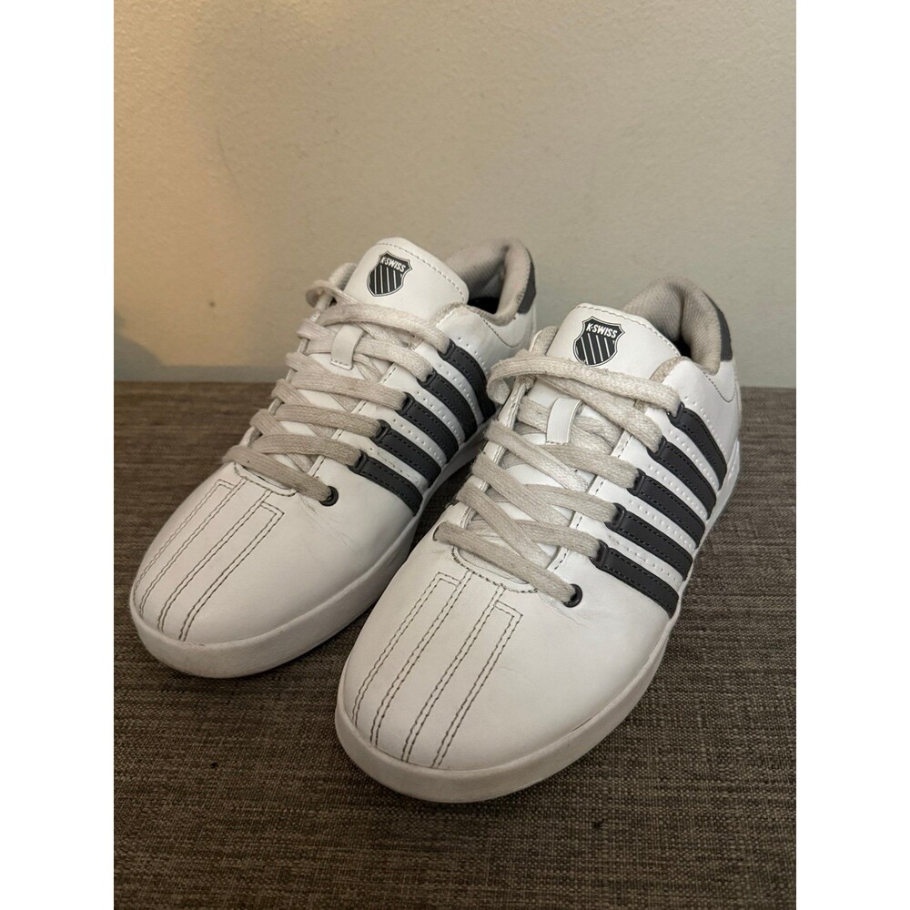 Men’s K-Swiss Classic Gray Striped Sneakers Size 6.0 Women’s Size 7.5